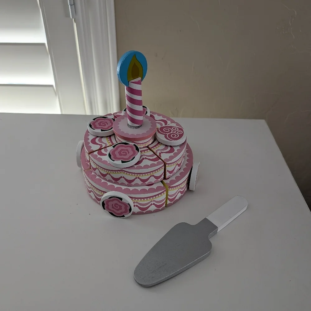 Melissa And Doug Velcro Birthday Cake Set
